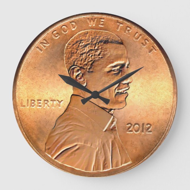 Horloge Obama Penny 2012 (Recto)