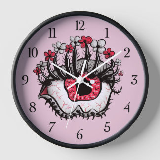 Horloge Oddité des yeux - Horreur mignonne et crémeuse