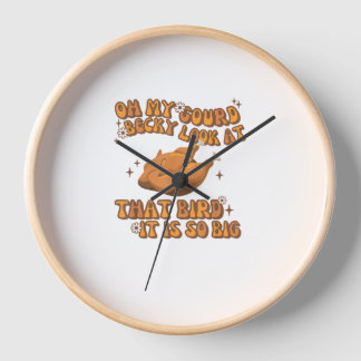 Horloge Oh Mon Gourd Becky Regarde Ce Poulet D'Oiseau Merc