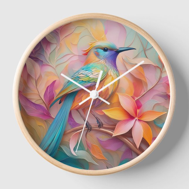 Horloge Oiseau Chanson Violet Gorge Fantastique (Recto)