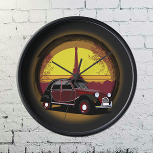 Horloge Oldtimer 2cv Charleston Paris