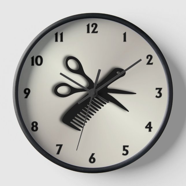 Horloge Or antique de ciseaux et de peigne (Recto)