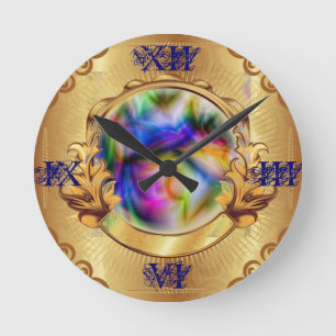 horloge or encadré boule de cristal magique