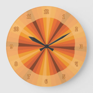 Horloge orange de l'illusion optique