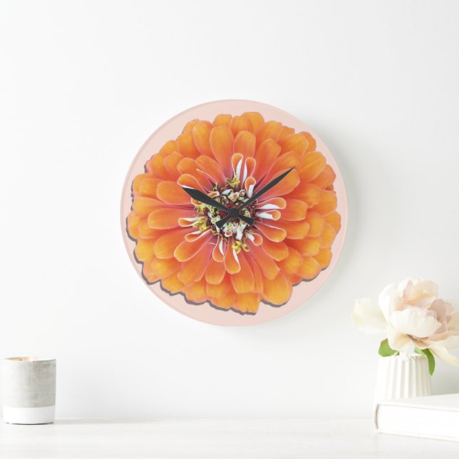 Horloge - Orange Zinnia (Maison)