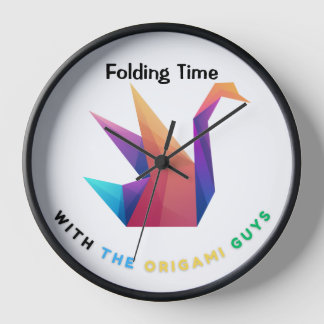Horloge Origami 'Pliage Time'