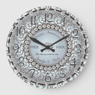 Horloge ornementale d'anniversaire
