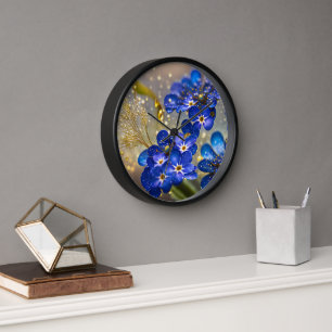 Horloge Oubliez-moi-fleur pas avec accents or