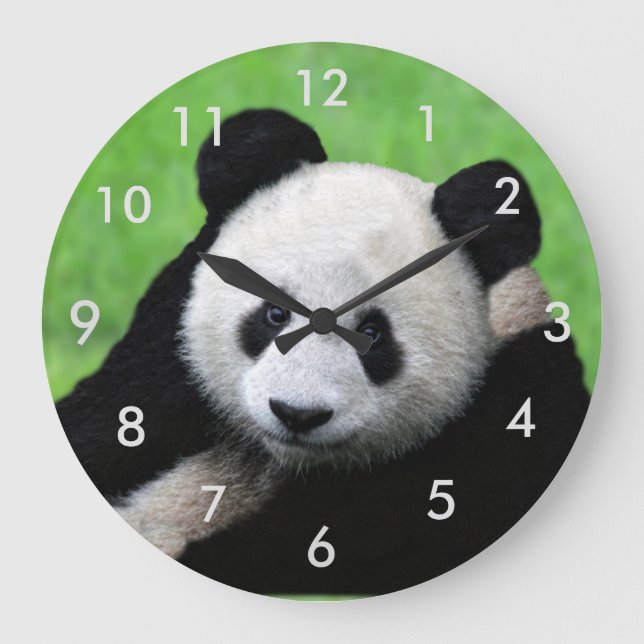 Horloge Panda Géante Cute (Recto)
