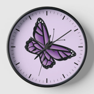 Horloge Papillon pourpre