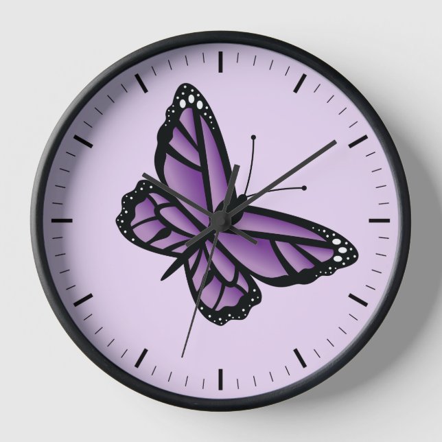 Horloge Papillon pourpre (Recto)