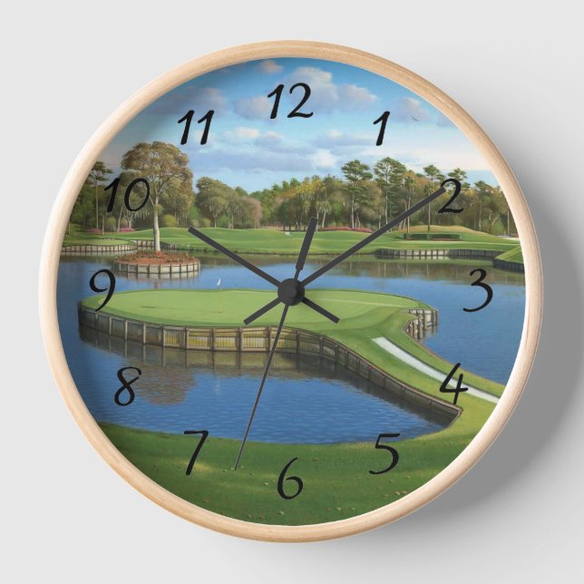 Horloge Parcours de golf Trou arrière - plan 24h/24 (Recto)