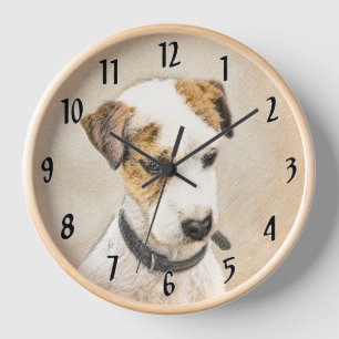 Horloge Parson Jack Russell Terrier Peinture - Chien Art