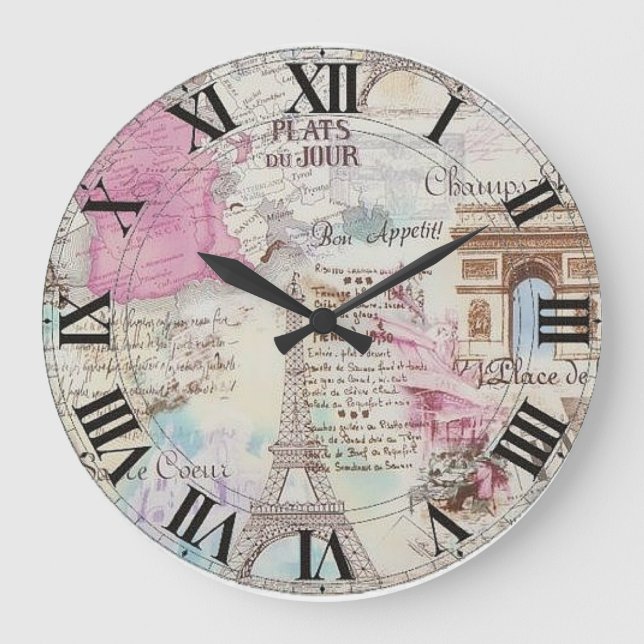Horloge Partout Acrylique Paris (Recto)