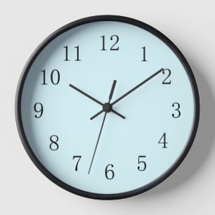Horloge Pastel Baby Blue Cuisine cadenas