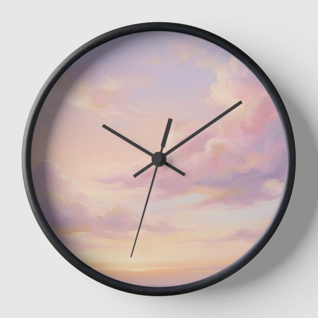Horloge Pastel Dream: Renaissance-Style Modern Sky Study (Recto)