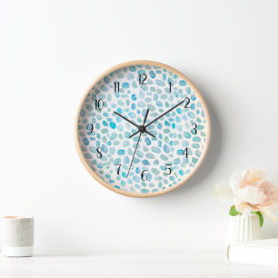 Horloge Patters de texture Sea Glass