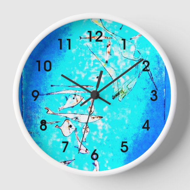 Horloge Paul Klee : Image de poisson, (Recto)