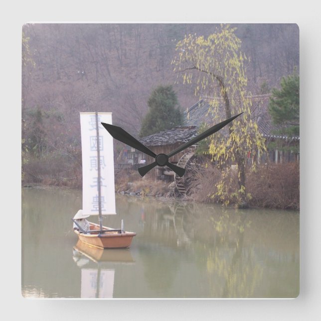 horloge paysage coréen (Recto)