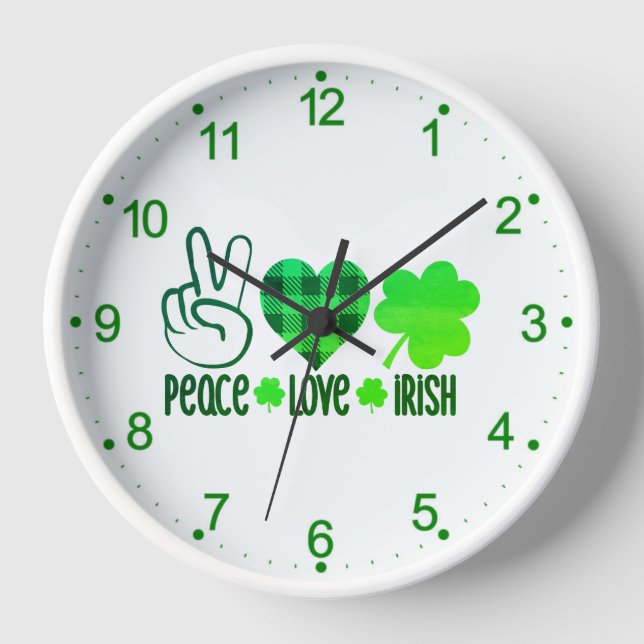 Horloge Peace Love Irish-60682 (Recto)