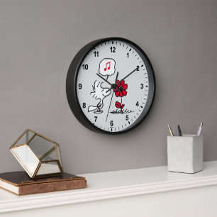 Horloge PEANUTS   Motif rouge et noir