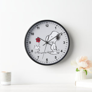 Horloge PEANUTS   Motif rouge et noir