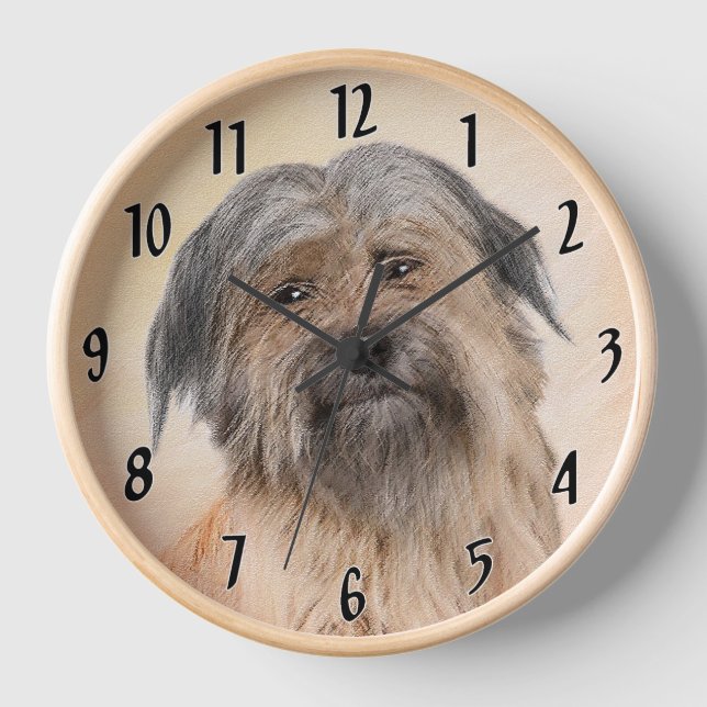 Horloge Peinture de berger pyrénéenne - Cute Original Chie (Recto)