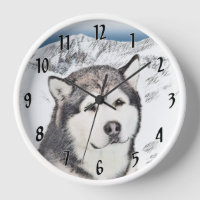 Peinture de Malamute d'Alaska - Art de chien origi