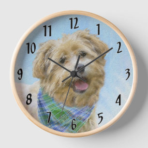 Horloge Peinture de Terrier de Glen of Imaal - Art origina
