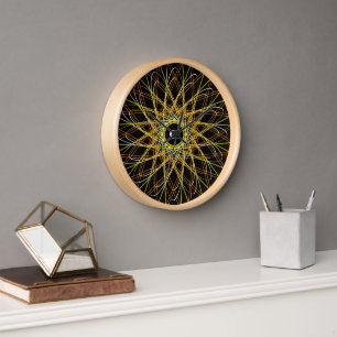 Horloge peinture murale