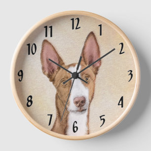 Horloge Peinture sur poitrine d'Ibiza - Joli art original