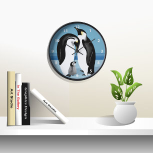 Horloge Penguin Empereur