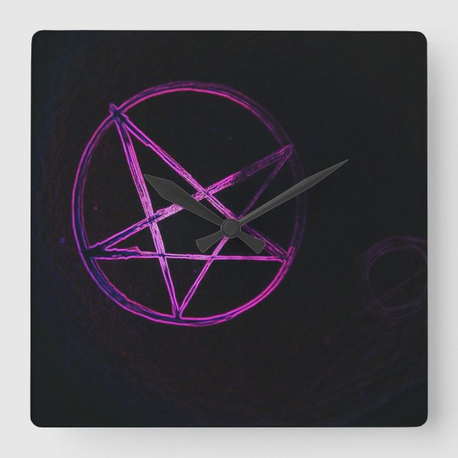 horloge pentagramme violet (Recto)