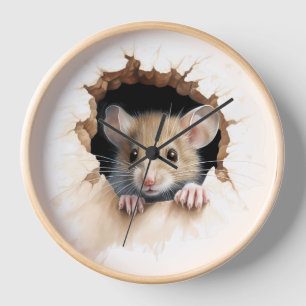 Horloge Pépinière de souris mignonne