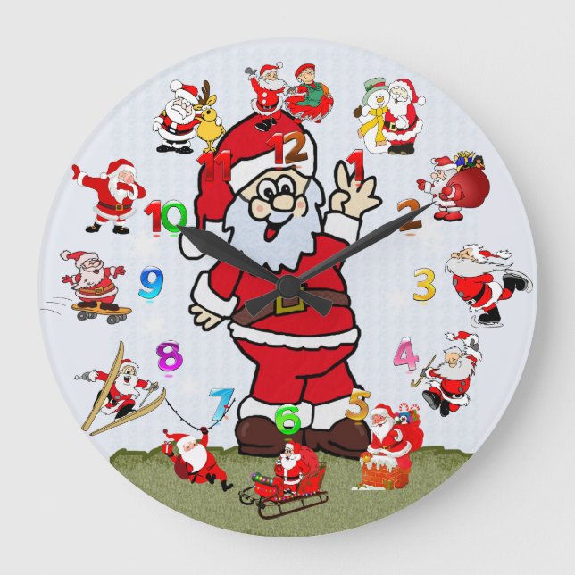Horloge père Noël (Recto)