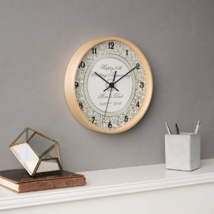 Horloge Perle Élégante 30e Anniversaire de Mariage