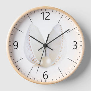 Horloge Perle et coquillage