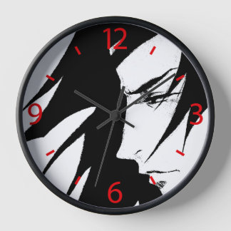 Horloge Personnage de Manga dans le vent
