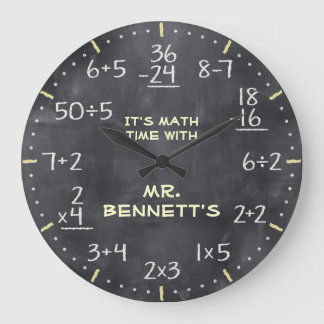 Horloge Personnalisable avec Équations Mathématiqu