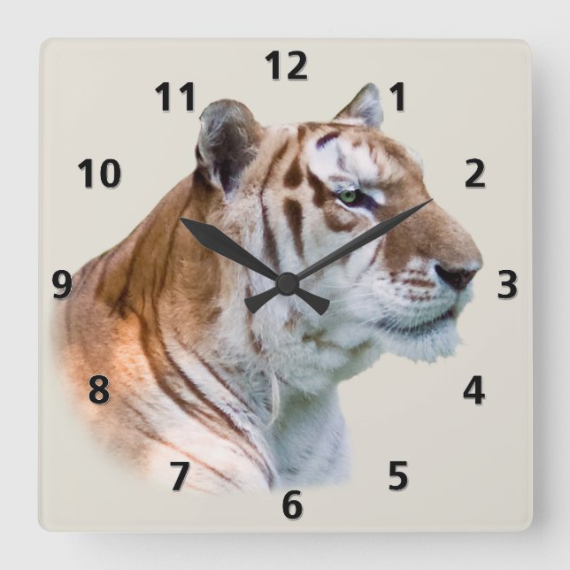 Horloge personnalisable du tigre (Recto)
