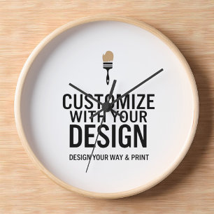 Horloge Personnalisé Minimaliste Marque d'entreprise Perso