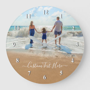 Horloge personnalisée avec photo et texte – votre 