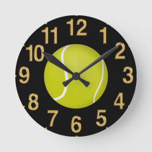 Horloge personnalisée de tennis avec VOTRE TEXTE
