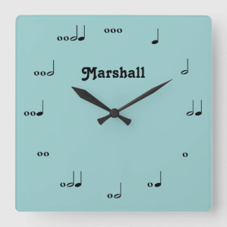 Horloge personnalisée des notes de musique d'origi