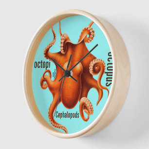 Horloge personnalisée du lustre Peacock