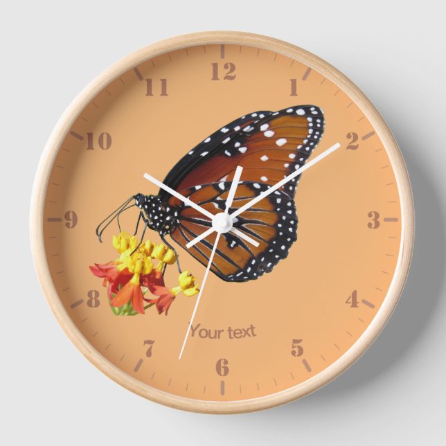 Horloge Personnaliser le papillon Queen sur le milkwei tro (Recto)