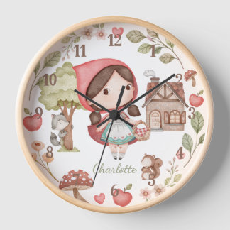 Horloge Petit Chaperon Rouge Cute Whimsical