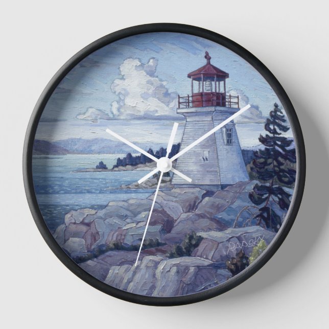 Horloge "Phare de Killarney Est" par Charlie Rapsky (Recto)