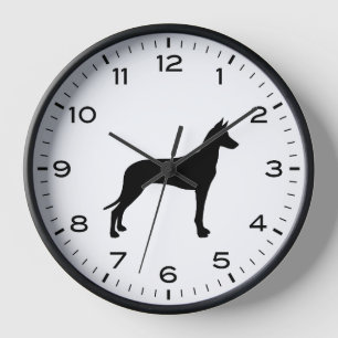 Horloge Pharoah Hound Chien race Silhouette