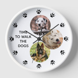 Horloge Photo de Dog Lovers Custom